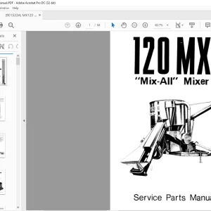 Gehl 120 MX Mix-All Service Parts Manual 901533 - PDF DOWNLOAD