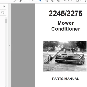 Gehl 2245 2275 Mower Conditioner Parts Manual(907094)  - PDF DOWNLOAD