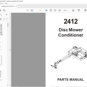 Gehl 2412 Disc Mower Conditioner Parts Manual 908152 - PDF DOWNLOAD
