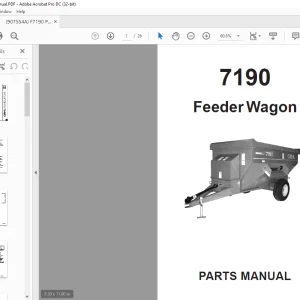 Gehl 7190 Feeder Wagon Parts Manual 907554 - PDF DOWNLOAD