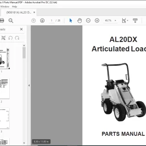 Gehl AL20DX Articulated Loader Parts Manual 908181 - PDF DOWNLOAD