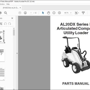 Gehl AL20DX Series II Articulated Compact Utility Loader Parts Manual 918025 - PDF DOWNLOAD