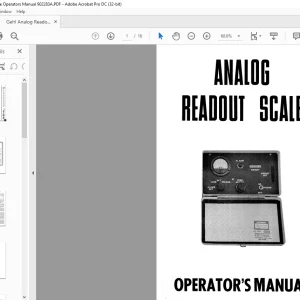 Gehl Analog Readout Scale Operators Manual 902283 -  PDF DOWNLOAD