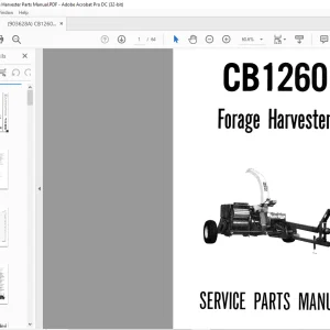 Gehl CB 1260 Forage Harvester Service Parts Manual 903628 - PDF DOWNLOAD