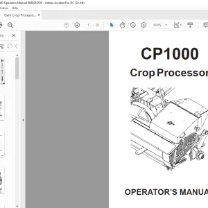 Gehl Crop Processor CP1000 Operators Manual 908028 - PDF DOWNLOAD