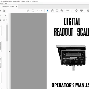 Gehl Digital Readout Scale 400 Operators Manual 902251 - PDF DOWNLOAD