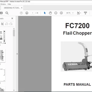 Gehl FC7200 Flail Chopper Parts Manual(908009)  -  PDF DOWNLOAD
