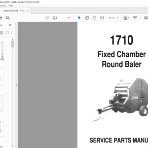 Gehl Fixed Chamber Round Baler 1710 Parts Manual(906076) -  PDF DOWNLOAD