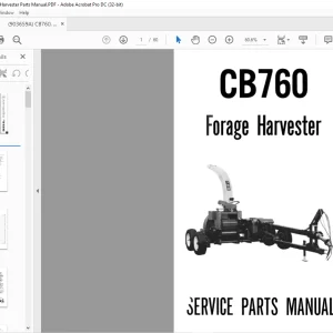 Gehl Forage Harvester CB760 Parts Manual(903659) - PDF DOWNLOAD