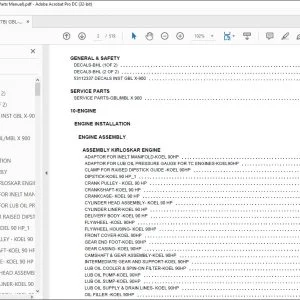 Gehl GBL-X-900 Backhoe Loader Parts Manual 53112217B - PDF DOWNLOAD