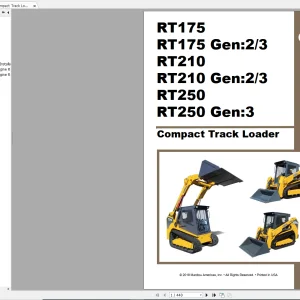 Gehl Heavy Equipment Backhoe Loader & Compact Track Loader 2022 Service Manual COMPLETE SET - PDF DOWNLOAD