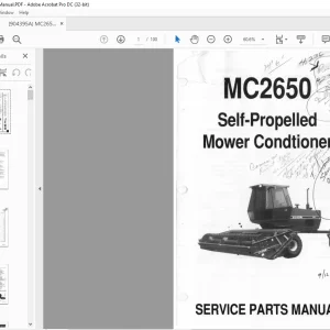 Gehl MC2650 Self-Propelled Mower Condtioner Service Parts Manual 904395 - PDF DOWNLOAD