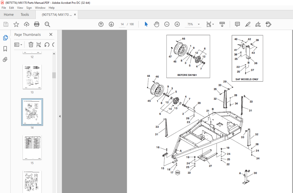 Gehl Mix-all 170 Parts Manual(907577) - Pdf Download - Heydownloads 