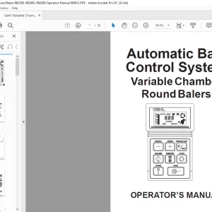 Gehl Variable Chamber Round Balers RB2580, RB2680, RB2880 Operators Manual 909812 - PDF DOWNLOAD