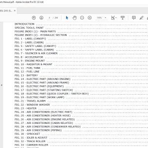 Gehl Z45 Excavator (SN 00700 and Before) Parts Manual 50940085 - PDF DOWNLOAD