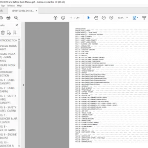 Gehl Z45 (SN 00700 and Before) Excavator Parts Manual 50940085 - PDF DOWNLOAD