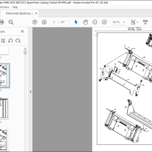 Hidromek Backhoe Loader HMK 62SS 08012013 Spare Parts Catalog Manual EN_TR - PDF DOWNLOAD
