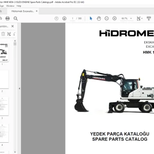 Hidromek Excavator HMK 140W3 Isuzu Engine Spare Parts Catalog Manual SN E120101 EN_TR - PDF DOWNLOAD
