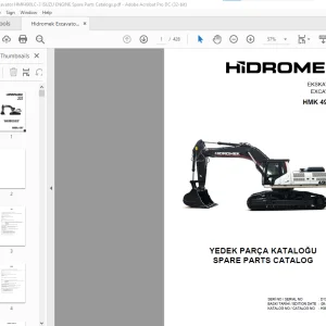Hidromek Excavator HMK 490LC3 ISUZU Engine Parts Catalog Manual SN D138001 EN_TR - PDF DOWNLOAD