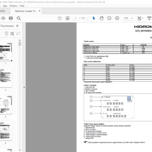 Hidromek HMK 102B-S MAESTRO SERVİS EL KİTABI  - PDF DOWNLOAD (Turkish)
