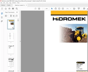 Hidromek HMK 102B-S SERVİS EL KİTABI Y10-12265 - PDF DOWNLOAD