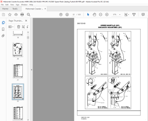 Hidromek HMK 300 LC-3 LR Crawler Excavator Isuzu 9125501 Parts Catalog ...