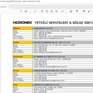 Hidromek Hydraulic Excavator 370LC Spare Parts Catalog Manual EN TR - PDF DOWNLOAD