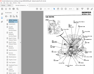 Honda Outboard Engine BF35A.BF45A Shop Manual 66ZV300 - PDF DOWNLOAD ...