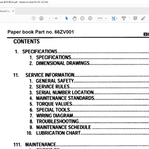 Honda Outboard Motor BF20 BF2A Service Repair Manual 66ZV001 - PDF DOWNLOAD