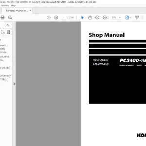 Komatsu PC3400-11M0 Series Engine Shop Manual SEN06694-01 - PDF DOWNLOAD