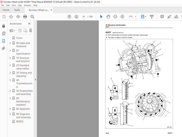 Komatsu WA380-7 Wheel Loader Shop Manual SEN05650-10 - PDF DOWNLOAD ...