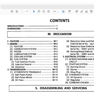 Kubota Lawn Tractor T1600H Workshop Manual - PDF DOWNLOAD