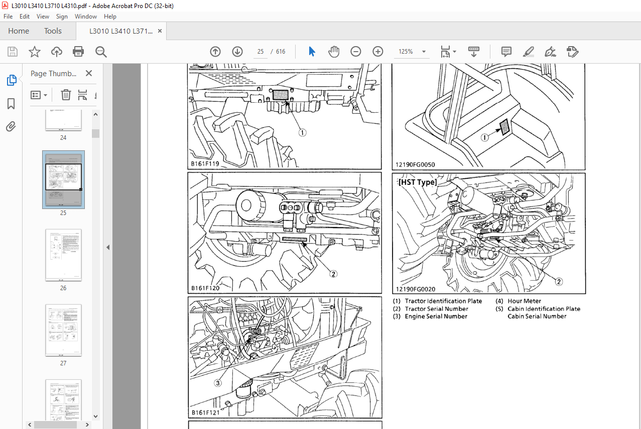 Kubota Tractor L3010 L3410 L3710 L4310 Manual PDF DOWNLOAD