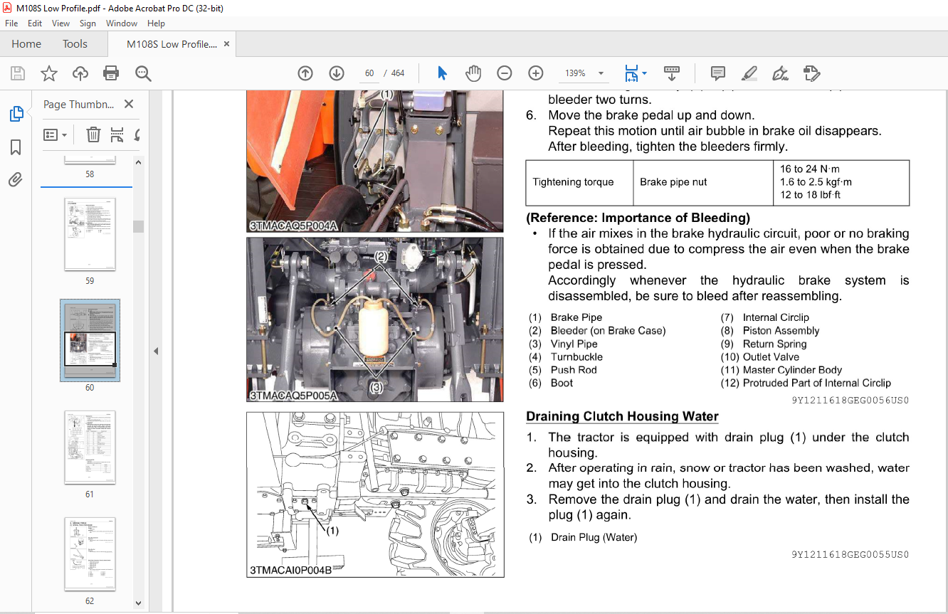 Kubota Tractor M108s Low Profile Workshop Manual Pdf Download Heydownloads Manual Downloads 0742