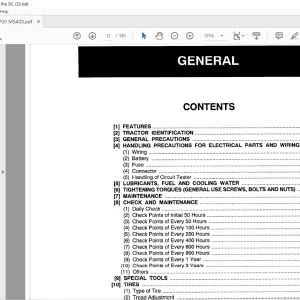 Kubota Tractor M4700 M5400 Workshop Manual - PDF DOWNLOAD