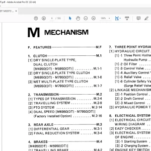 Kubota Tractor M4950(DT) M5950(DT) M6950(DT) M7950(DT) Workshop Manual - PDF DOWNLOAD