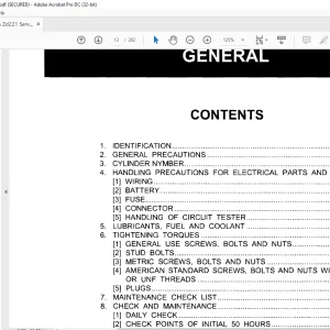 Kubota ZD221 Front Mower Workshop Manual - PDF DOWNLOAD