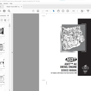 Mack Truck ASET™ AC DIESEL ENGINE SERVICE MANUAL(5-111) -  PDF DOWNLOAD
