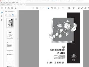 Mack Truck Air Conditioning System Includes US 07  Chassis, GU (Granite Series), CHU AND CXU (Pinnacle Series), MRU AND LEU (Terra Pro Series) Service Manual(18-902) - PDF DOWNLOAD