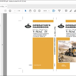 Mack Truck Electronic V-Mac IV Vehicle Management & Control with CO-Pilot Display Operator's Manual 21968603 - PDF DOWNLOAD