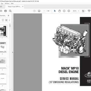 Mack Truck MP10 Diesel Engine (’07 EMISSIONS REGULATIONS) SERVICE MANUAL(5-115) - PDF DOWNLOAD