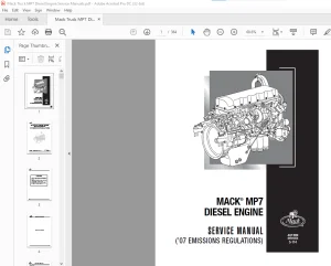 Mack Truck MP7 Diesel Engine (’07 EMISSIONS REGULATIONS) SERVICE MANUAL - PDF DOWNLOAD
