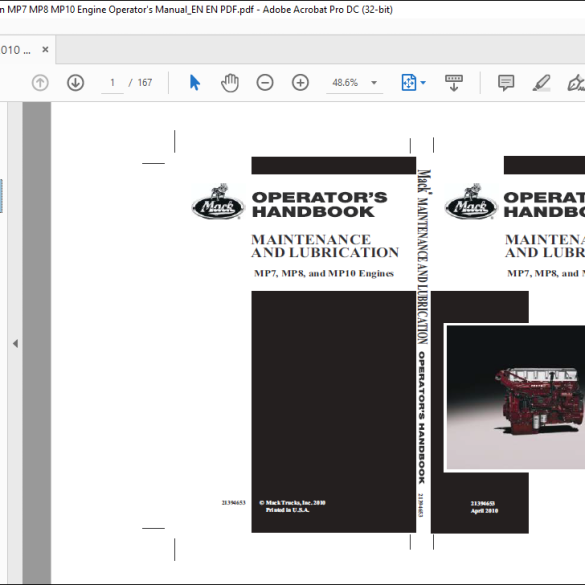 Mack Truck E7 Engine Overhaul Operator's Manual 5-101 - PDF DOWNLOAD