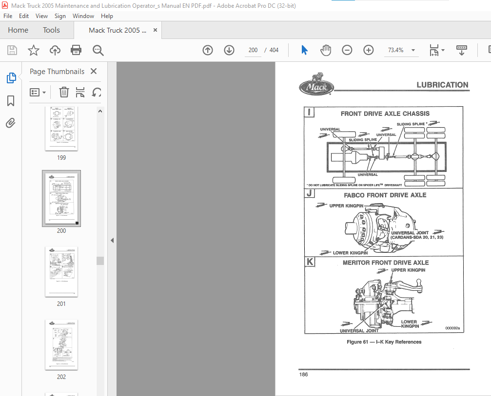 Mack Truck TS49405 Maintenance & Lubrication Operation's Manual - PDF ...