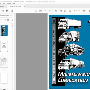Mack Truck TS49405 Maintenance & Lubrication Operation's Manual - PDF DOWNLOAD