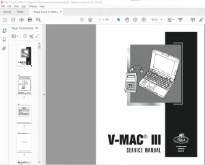 Mack Truck V-MAC III Diagnostic Equipment Service Manual(8-211)  - PDF DOWNLOAD
