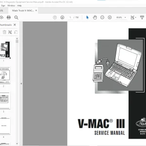 Mack Truck V-MAC III Diagnostic Equipment Service Manual(8-211)  - PDF DOWNLOAD