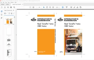 Mack® Truck TerraPro Series (MRU Series) Operation's Handbook Manual - PDF DOWNLOAD