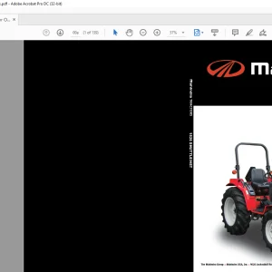 Mahindra Tractor 1526 Shuttle 1526 HST Operator's Manual - PDF DOWNLOAD