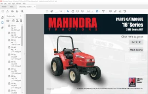 Mahindra Tractor '16' Series 2816 Gear & HST Parts Catalogue Manual - PDF DOWNLOAD